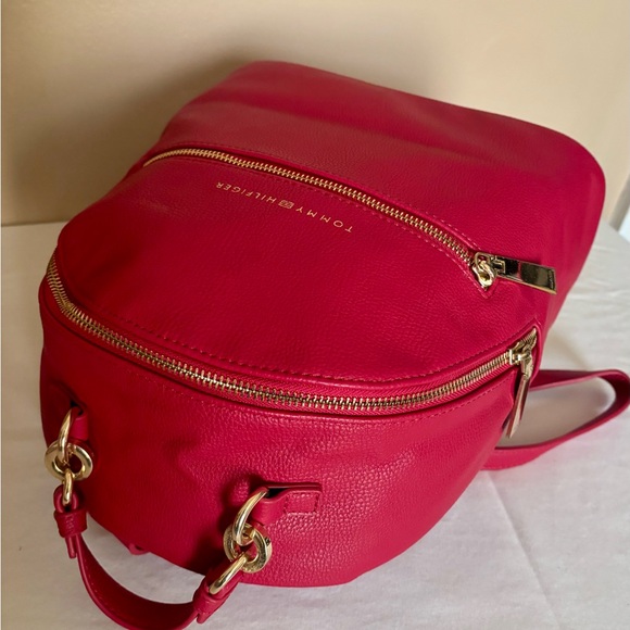 Tommy Hilfiger Women's Jaden Plus Red Backpack - Picture 8 of 10